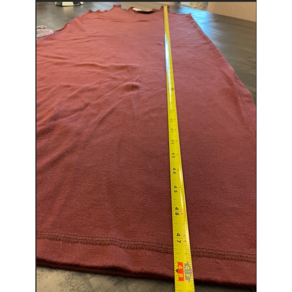 Mixit Vintage 90's Tank Dress Side Slit-Brown - Picture 7 of 10